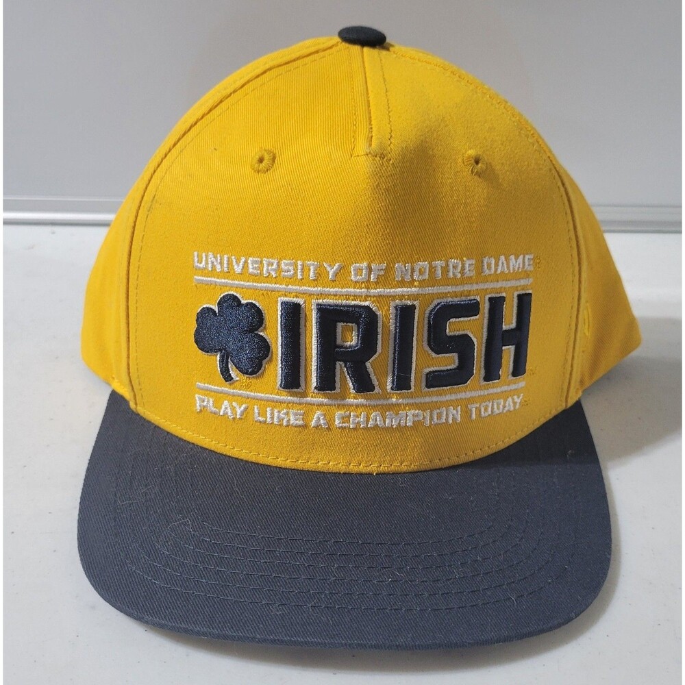 Notre Dame Fighting Irish "Play Like A Champion Today" Snapback Hat NWT